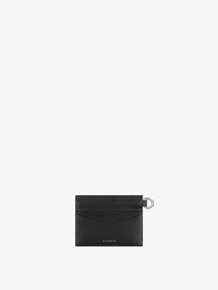 4g Card Holder In Box Leather Black Women Givenchy Wallets and Card Holders