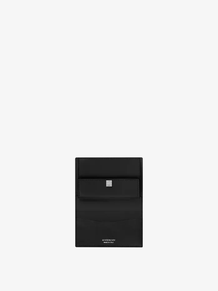 4g Card Holder In Box Leather Black Women Givenchy Wallets and Card Holders
