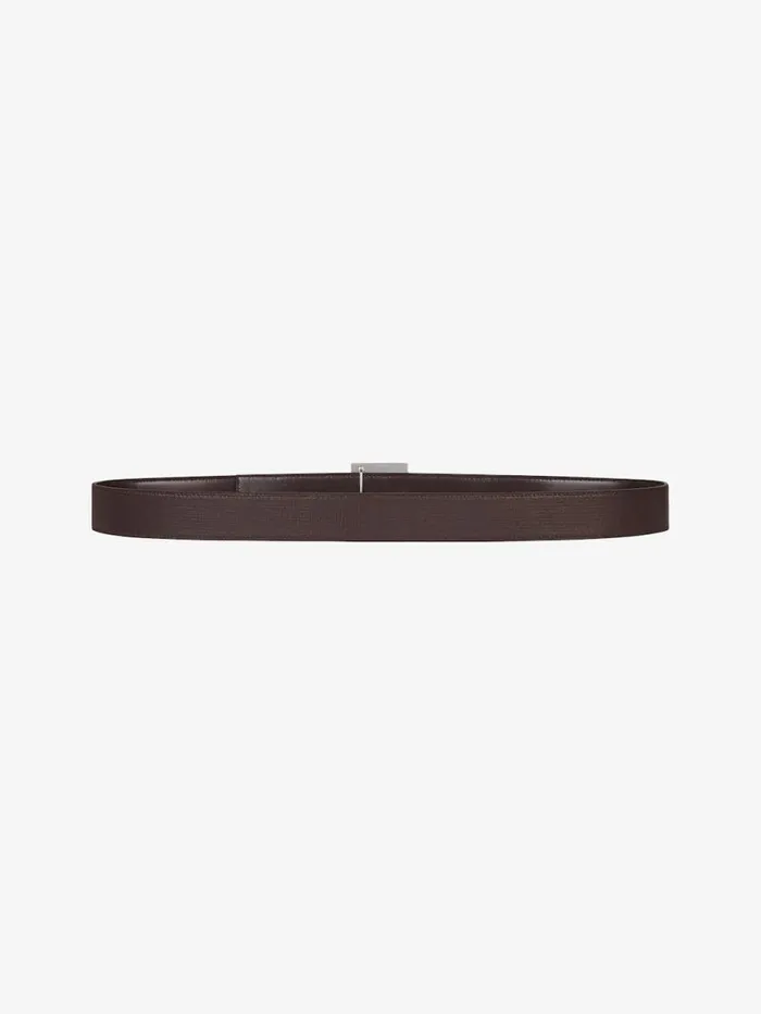 4g Reversible Belt In 4g Classic Leather Dark Brown Men Givenchy Belts