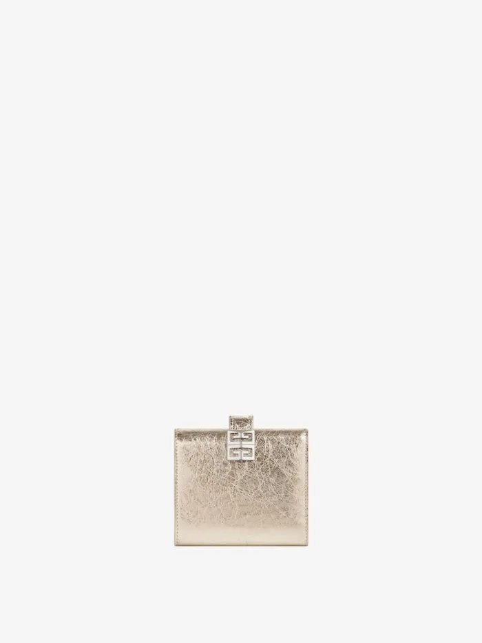4g Wallet In Laminated Leather Dusty Golden Women Givenchy Wallets and Card Holders