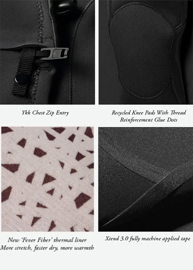 7 Seas 32 Chest Zip Full Suit 8211 No Logos Covert Men Vissla Wetsuits