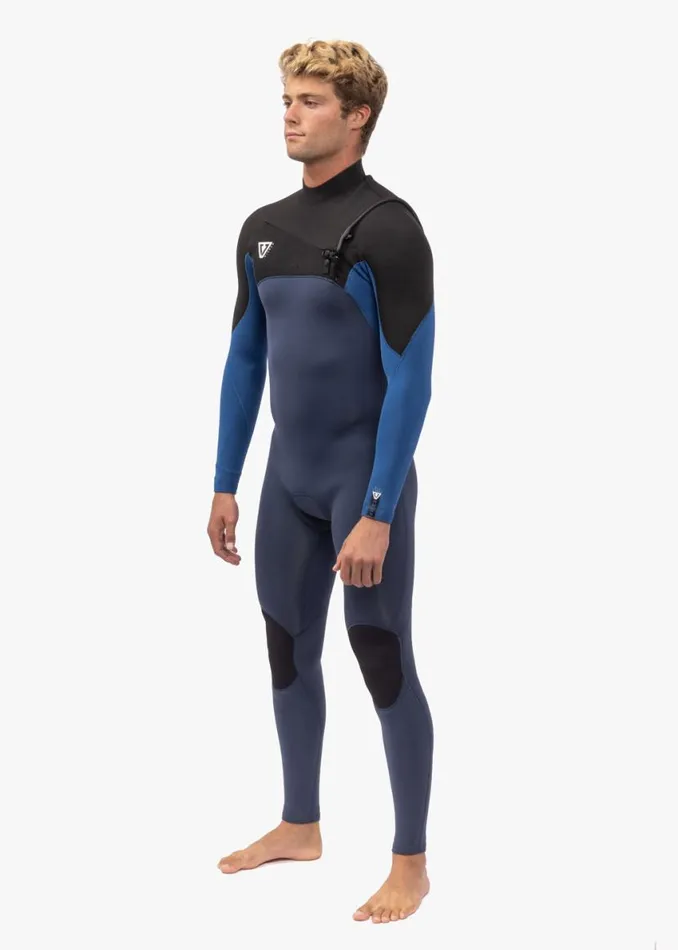7 Seas Comp 32 Full Chest Zip Wetsuit Harbor Blue Men Vissla Wetsuits