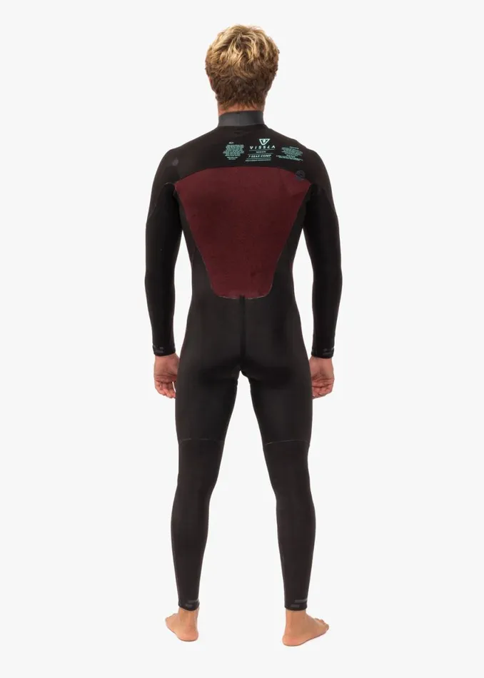7 Seas Comp 32 Full Chest Zip Wetsuit Harbor Blue Men Vissla Wetsuits