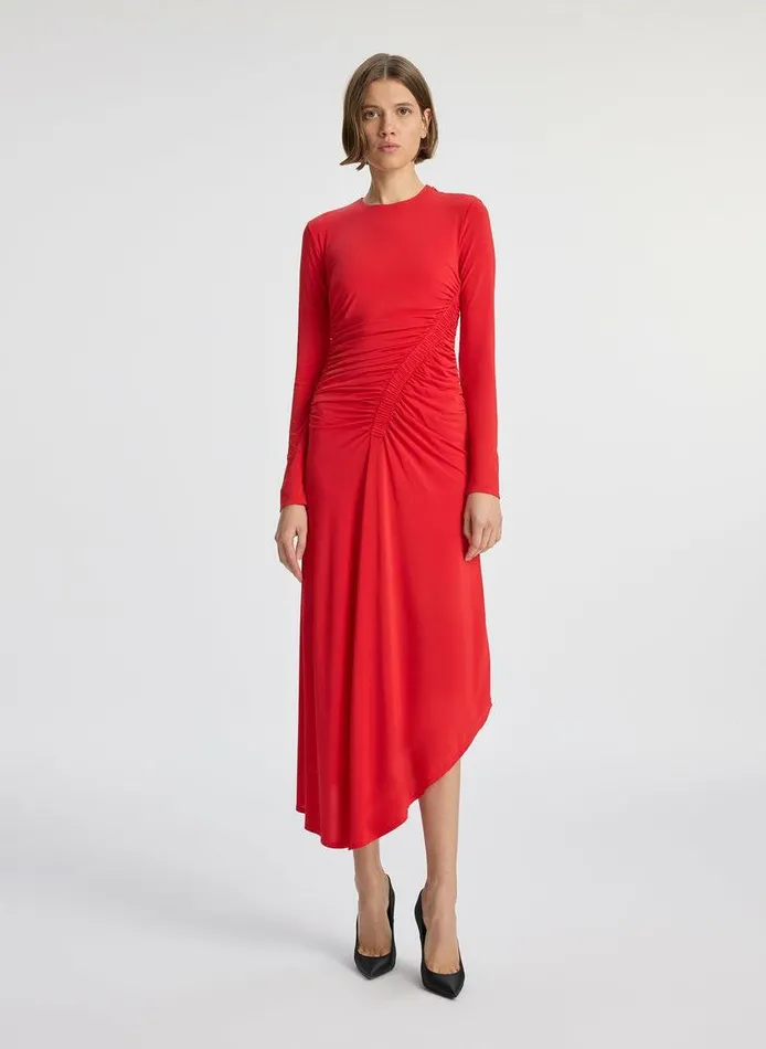 Accessories Women ALC Adeline Jersey Midi Dress Ruby