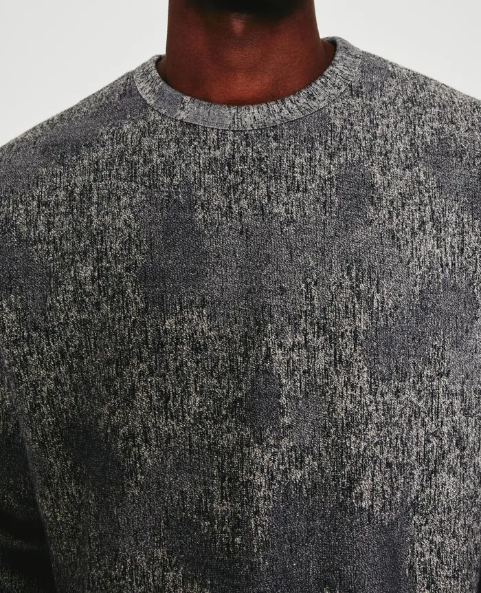 AG Jeans Arc Crew Ikat Heather Grey Multi Men Sweatshirts AG Jeans Arc Crew Ikat Heather Grey Multi Men Sweatshirts