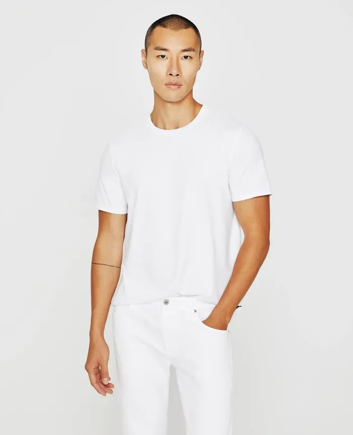 AG Jeans Bryce Crew Pack Essential True White Men Tees AG Jeans Bryce Crew Pack Essential True White Men Tees