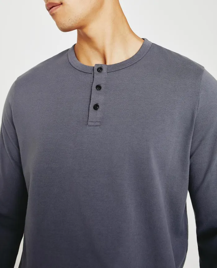 AG Jeans Bryce Long Sleeve Henley Slate Sky Men Tees AG Jeans Bryce Long Sleeve Henley Slate Sky Men Tees