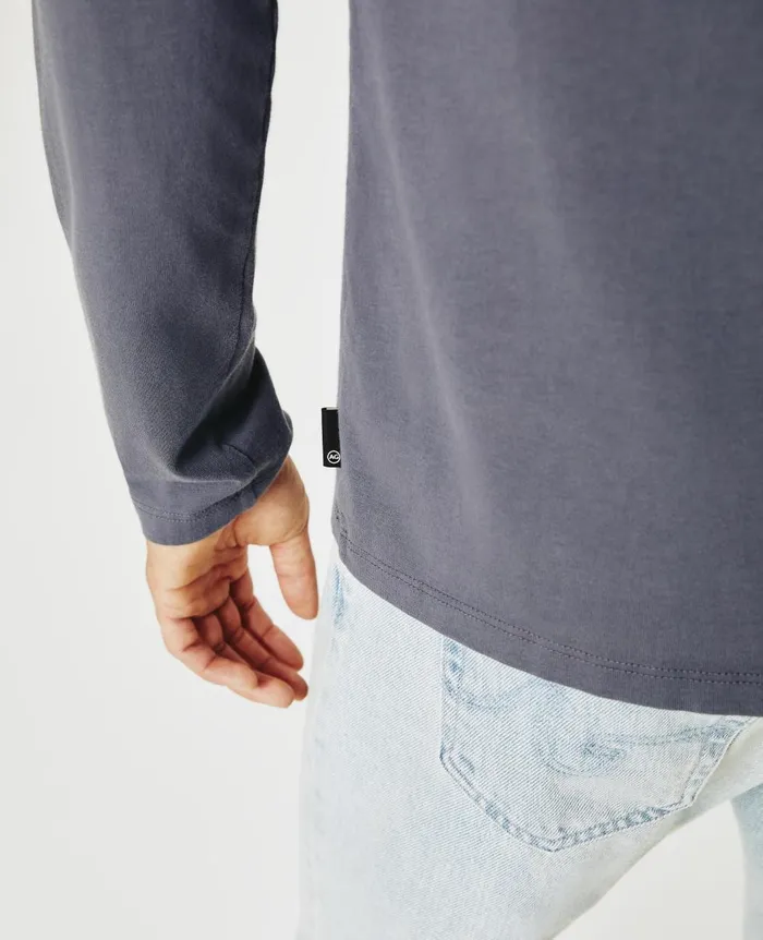 AG Jeans Bryce Long Sleeve Henley Slate Sky Men Tees AG Jeans Bryce Long Sleeve Henley Slate Sky Men Tees