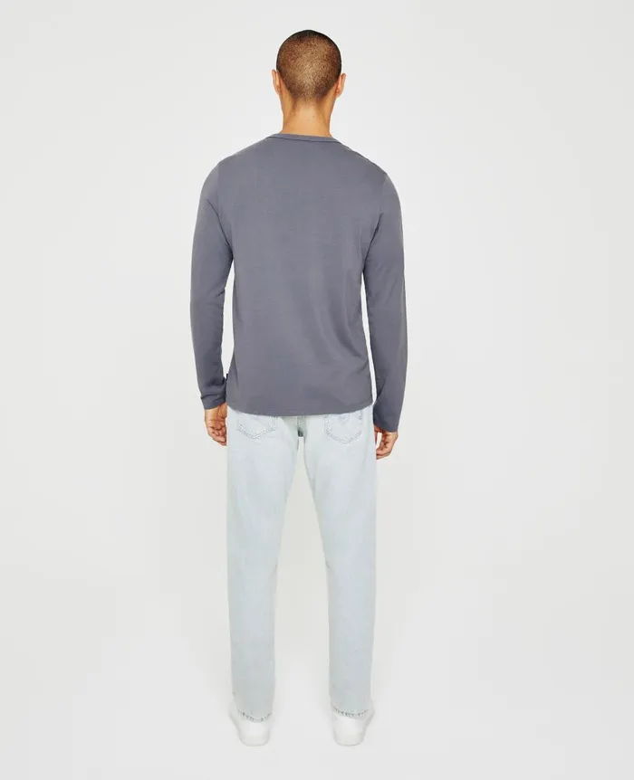 AG Jeans Bryce Long Sleeve Henley Slate Sky Men Tees AG Jeans Bryce Long Sleeve Henley Slate Sky Men Tees