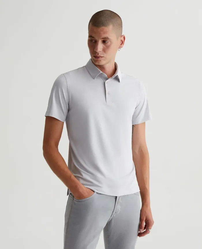 AG Jeans Bryce Polo Fade To Graye Men Polos