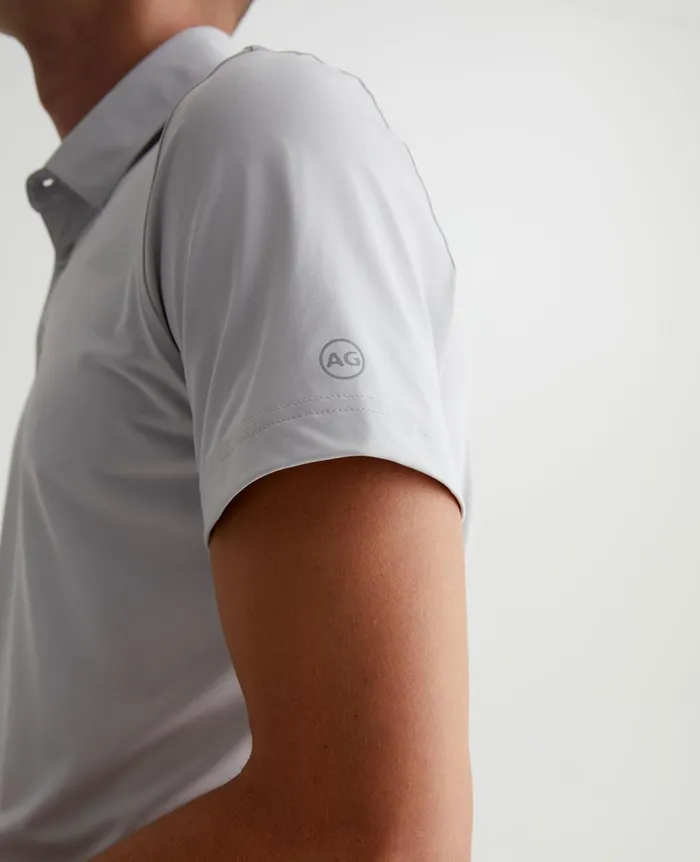 AG Jeans Bryce Polo Fade To Graye Men Polos AG Jeans Bryce Polo Fade To Graye Men Polos