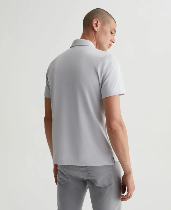 AG Jeans Bryce Polo Fade To Graye Men Polos AG Jeans Bryce Polo Fade To Graye Men Polos