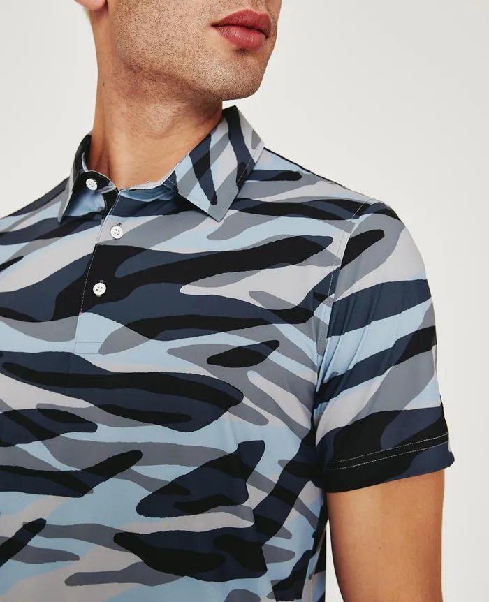 AG Jeans Bryce Polo Water Zebra Men Polos AG Jeans Bryce Polo Water Zebra Men Polos
