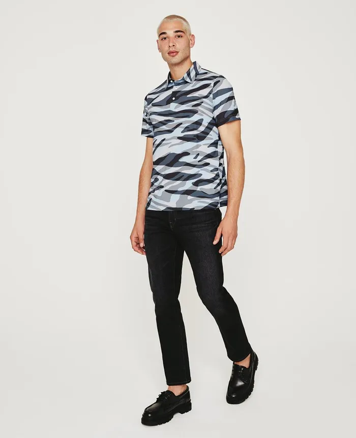 AG Jeans Bryce Polo Water Zebra Men Polos AG Jeans Bryce Polo Water Zebra Men Polos