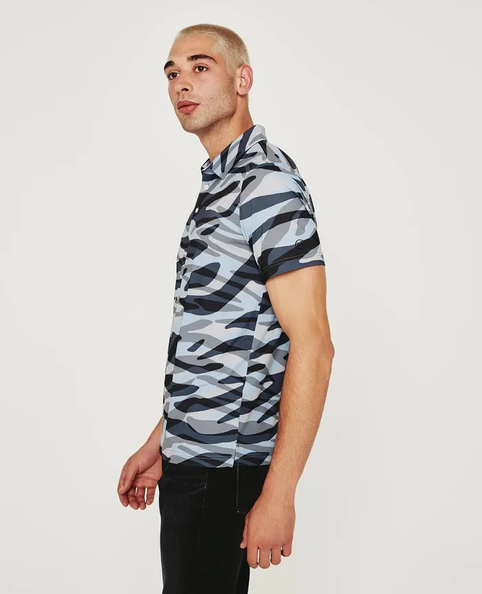 AG Jeans Bryce Polo Water Zebra Men Polos AG Jeans Bryce Polo Water Zebra Men Polos