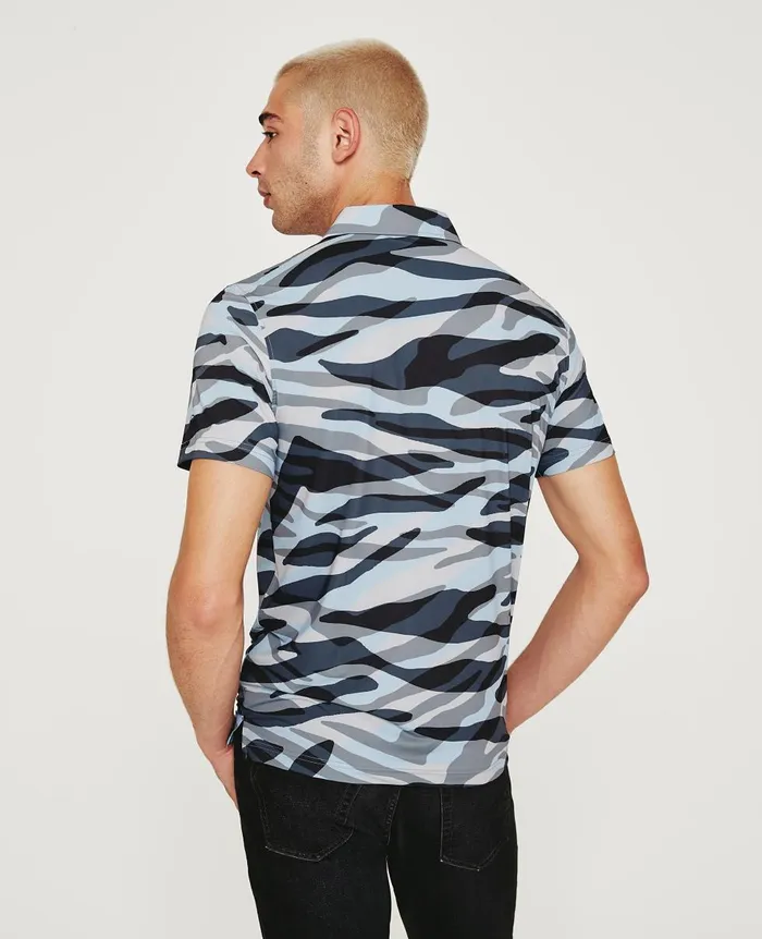 AG Jeans Bryce Polo Water Zebra Men Polos AG Jeans Bryce Polo Water Zebra Men Polos