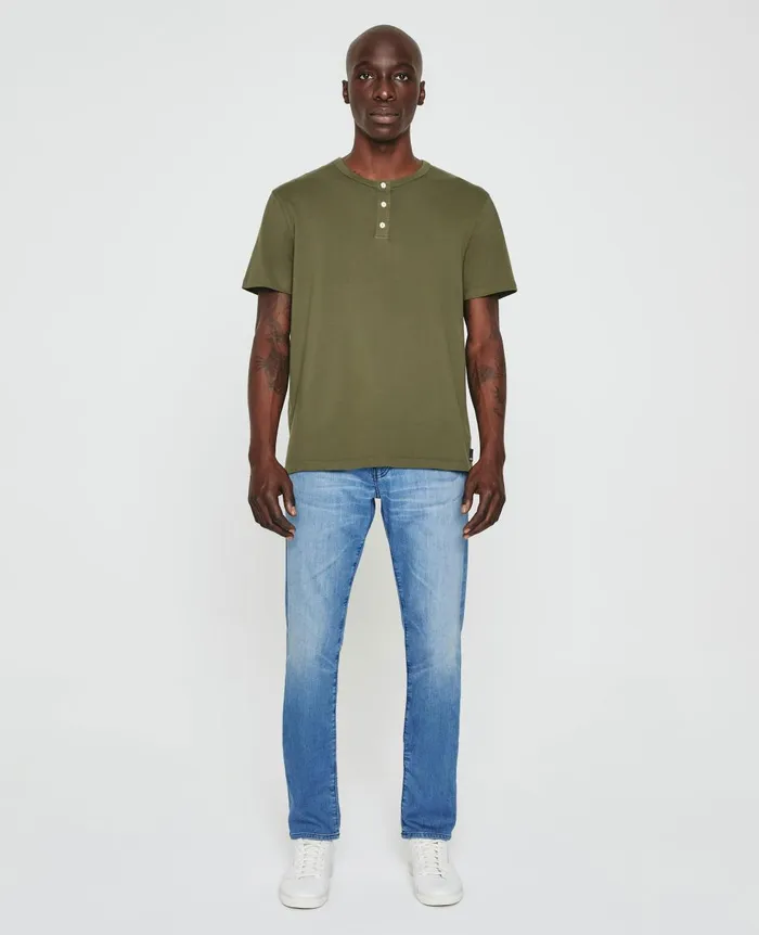 AG Jeans Bryce Short Sleeve Henley Shady Moss Men Tees AG Jeans Bryce Short Sleeve Henley Shady Moss Men Tees