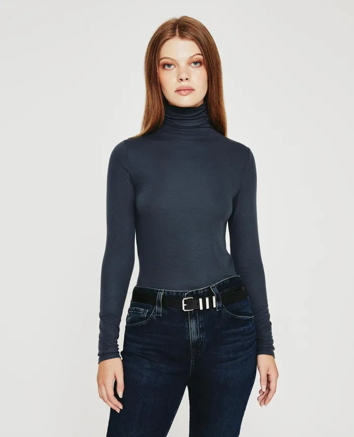 AG Jeans Chels Turtleneck Twilight Canal Women Tops and Shirts
