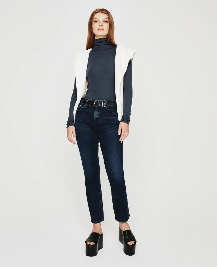 AG Jeans Chels Turtleneck Twilight Canal Women Tops and Shirts AG Jeans Chels Turtleneck Twilight Canal Women Tops and Shirts