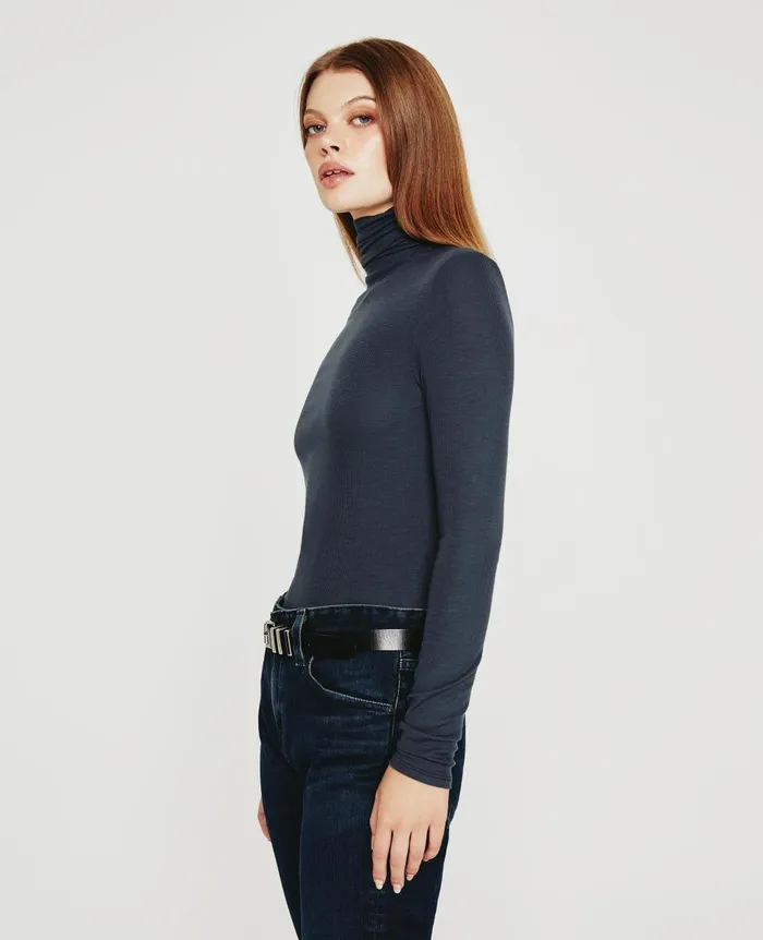 AG Jeans Chels Turtleneck Twilight Canal Women Tops and Shirts AG Jeans Chels Turtleneck Twilight Canal Women Tops and Shirts