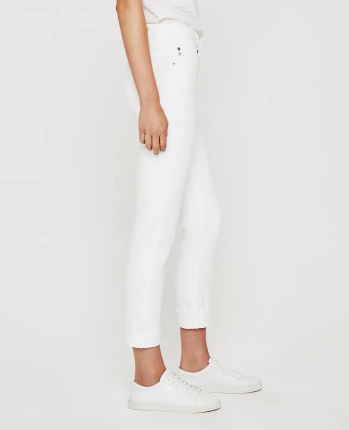 AG Jeans ExBoyfriend Slim 1yr Tonal White Women Denim AG Jeans ExBoyfriend Slim 1yr Tonal White Women Denim