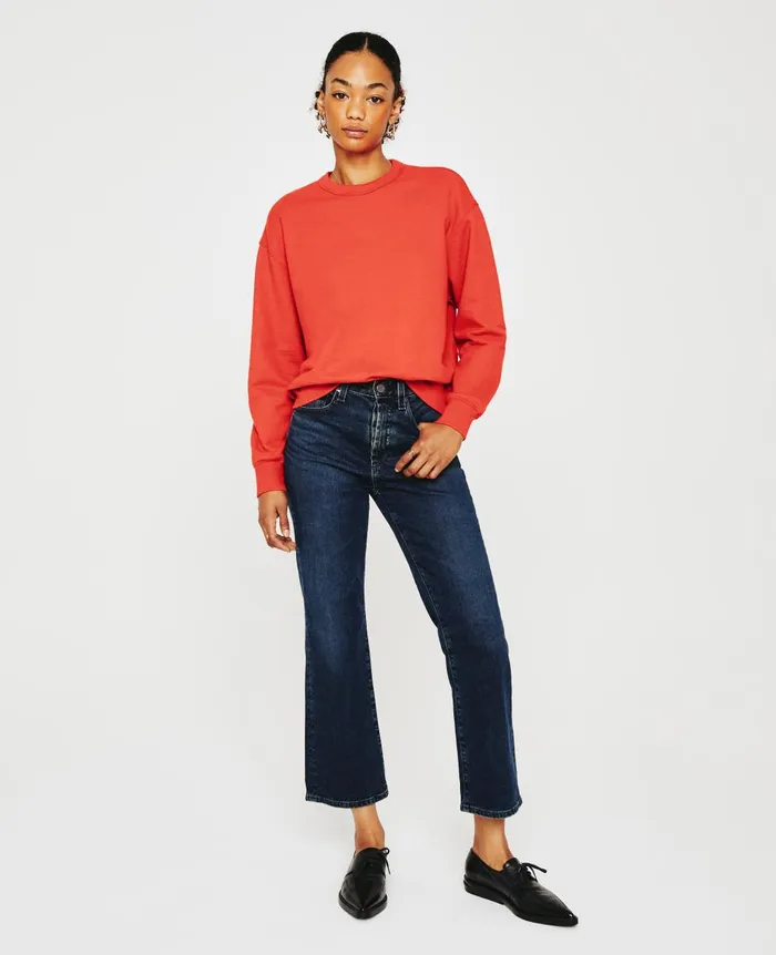 AG Jeans Nova Crew Terra Cotta Women Sweatshirts AG Jeans Nova Crew Terra Cotta Women Sweatshirts