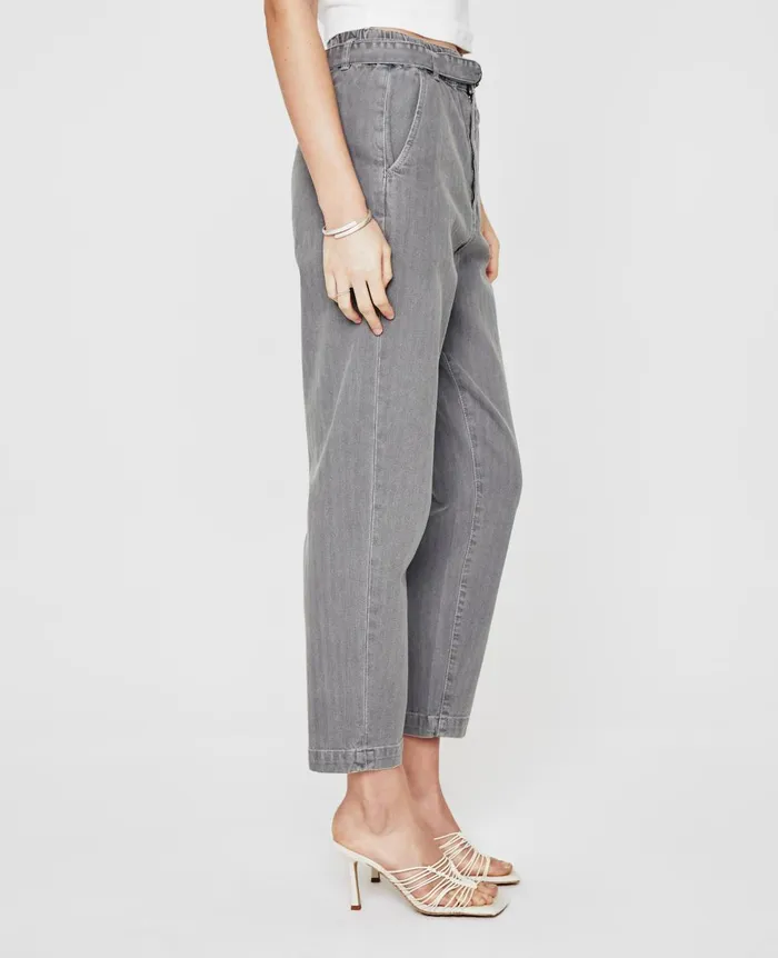 AG Jeans Renn Paperbag Trouser Sulfur Smooth Slate Women Pants AG Jeans Renn Paperbag Trouser Sulfur Smooth Slate Women Pants