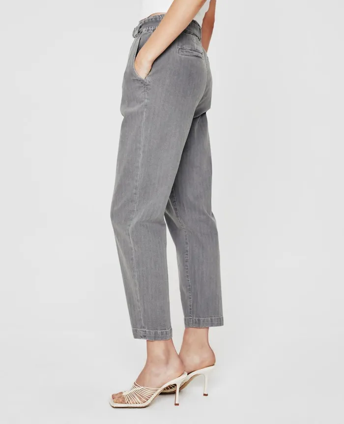 AG Jeans Renn Paperbag Trouser Sulfur Smooth Slate Women Pants AG Jeans Renn Paperbag Trouser Sulfur Smooth Slate Women Pants