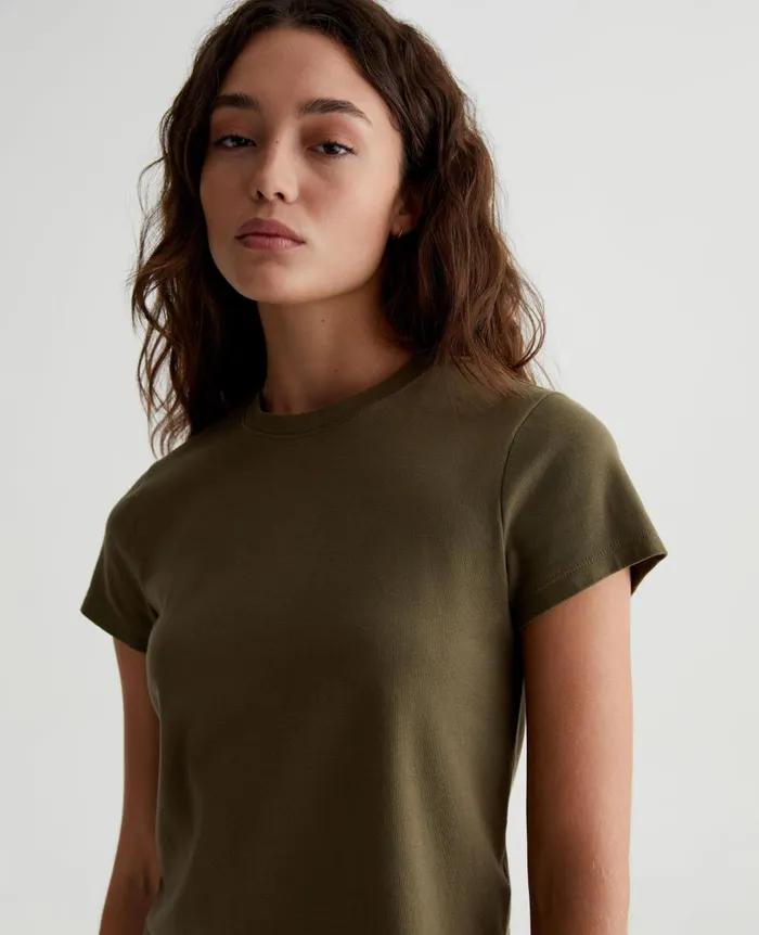 AG Jeans Sadie Crew Shady Moss Women Tees and Tanks AG Jeans Sadie Crew Shady Moss Women Tees and Tanks