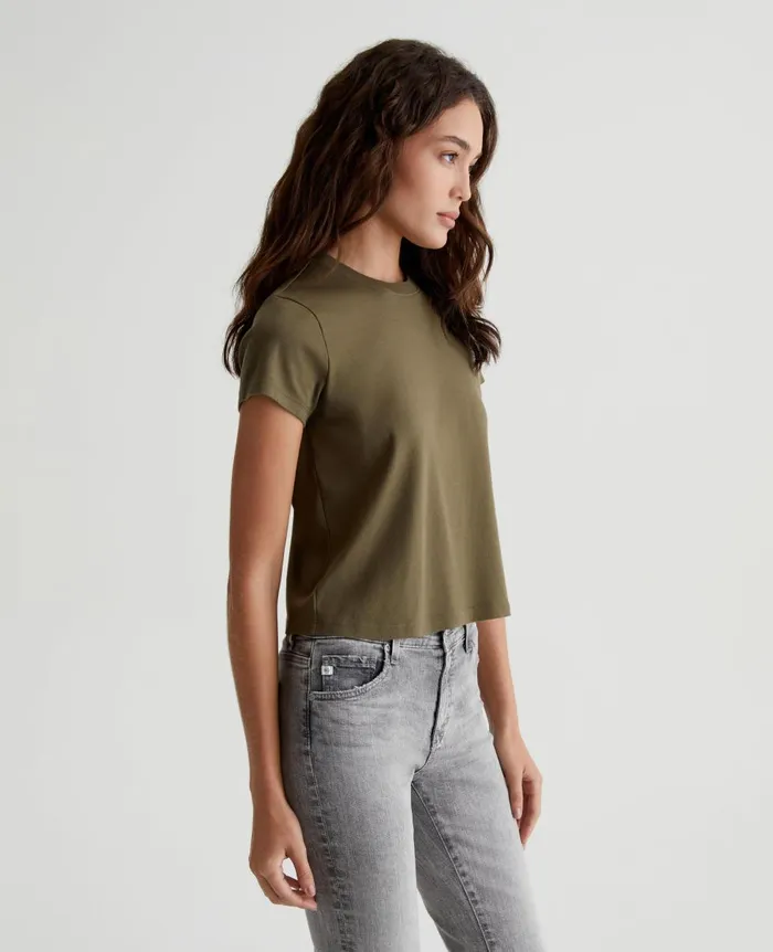 AG Jeans Sadie Crew Shady Moss Women Tees and Tanks AG Jeans Sadie Crew Shady Moss Women Tees and Tanks