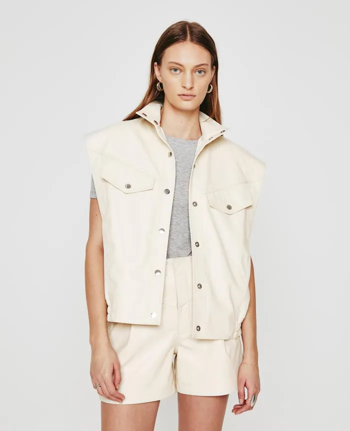 AG Jeans Santana Jacket Ivory Dust Women Jackets AG Jeans Santana Jacket Ivory Dust Women Jackets