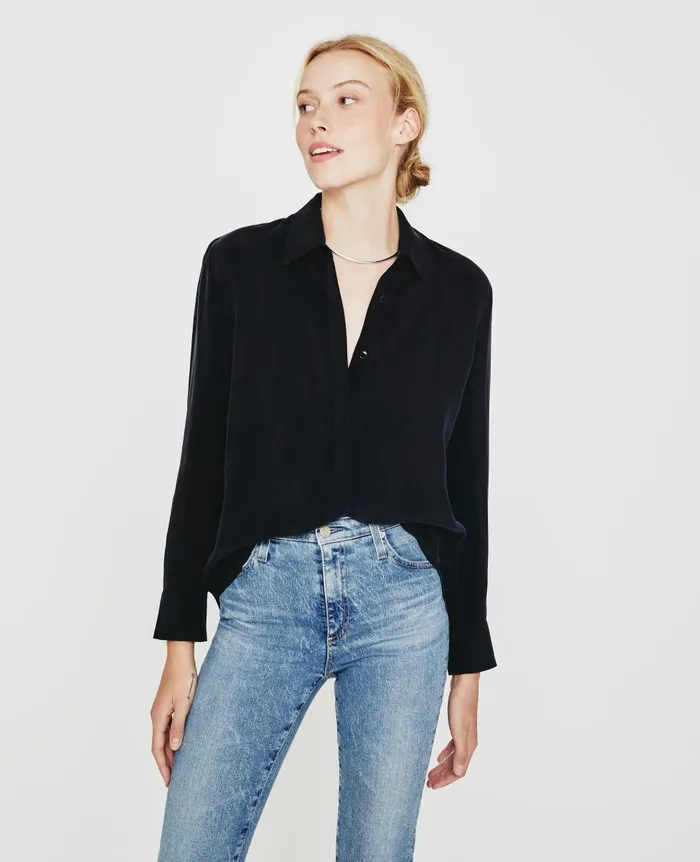 AG Jeans Shiela True Black Women Tops and Shirts