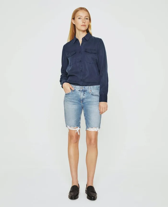 AG Jeans Shiela Utility Deep Navy Women Tops and Shirts AG Jeans Shiela Utility Deep Navy Women Tops and Shirts
