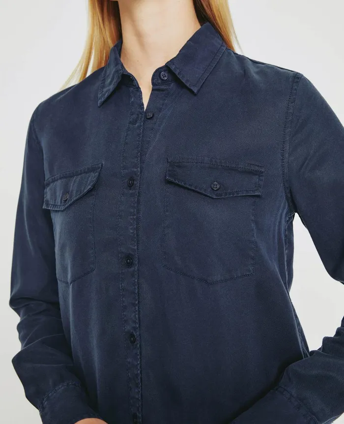 AG Jeans Shiela Utility Deep Navy Women Tops and Shirts AG Jeans Shiela Utility Deep Navy Women Tops and Shirts