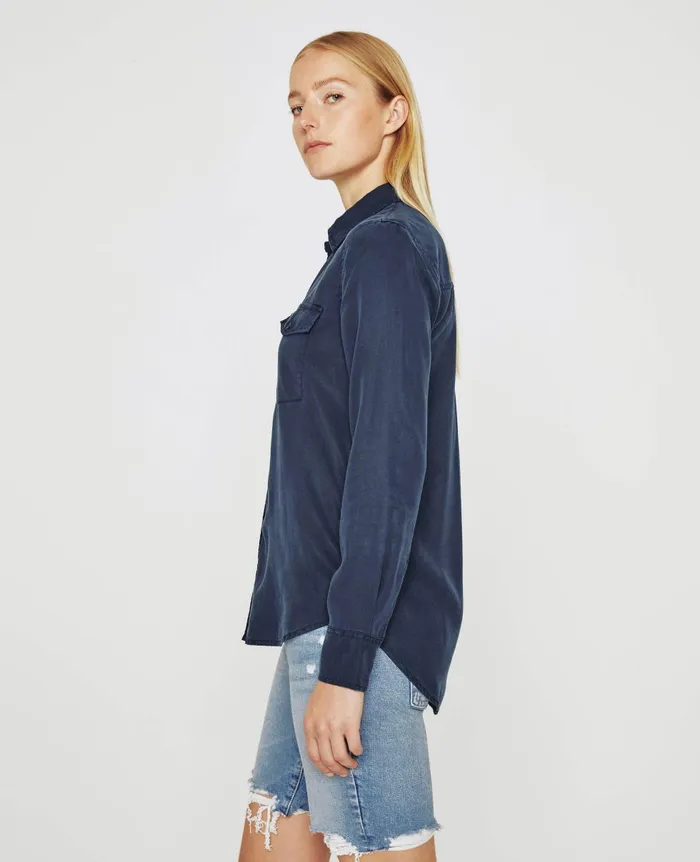 AG Jeans Shiela Utility Deep Navy Women Tops and Shirts AG Jeans Shiela Utility Deep Navy Women Tops and Shirts