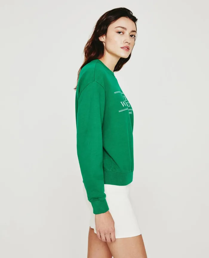 AG Jeans Weddington Crew Sweatshirt Save Weddington Turf Green Women Sweatshirts AG Jeans Weddington Crew Sweatshirt Save Weddington Turf Green Women Sweatshirts