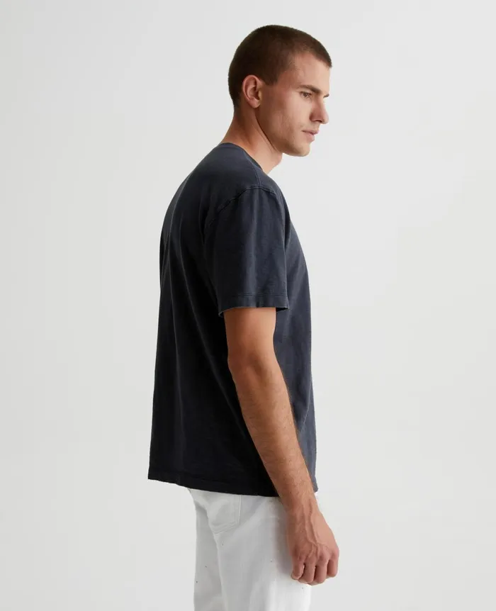 AG Jeans Wesley Crew 5 Years True Black Men Tees AG Jeans Wesley Crew 5 Years True Black Men Tees