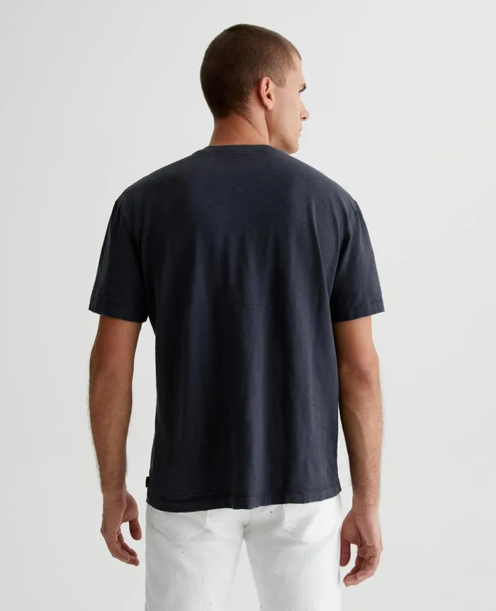 AG Jeans Wesley Crew 5 Years True Black Men Tees AG Jeans Wesley Crew 5 Years True Black Men Tees