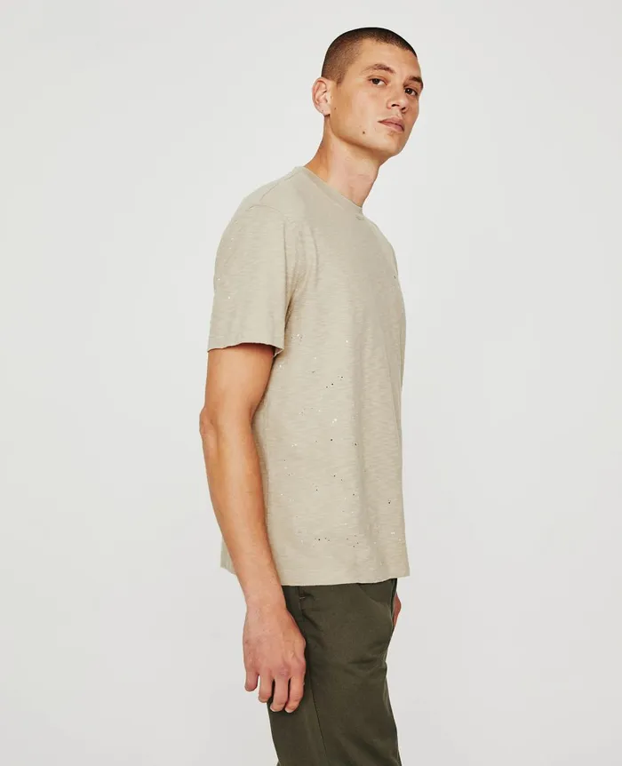 AG Jeans Wesley Crew Stone Dot Natural Multi Men Tees AG Jeans Wesley Crew Stone Dot Natural Multi Men Tees