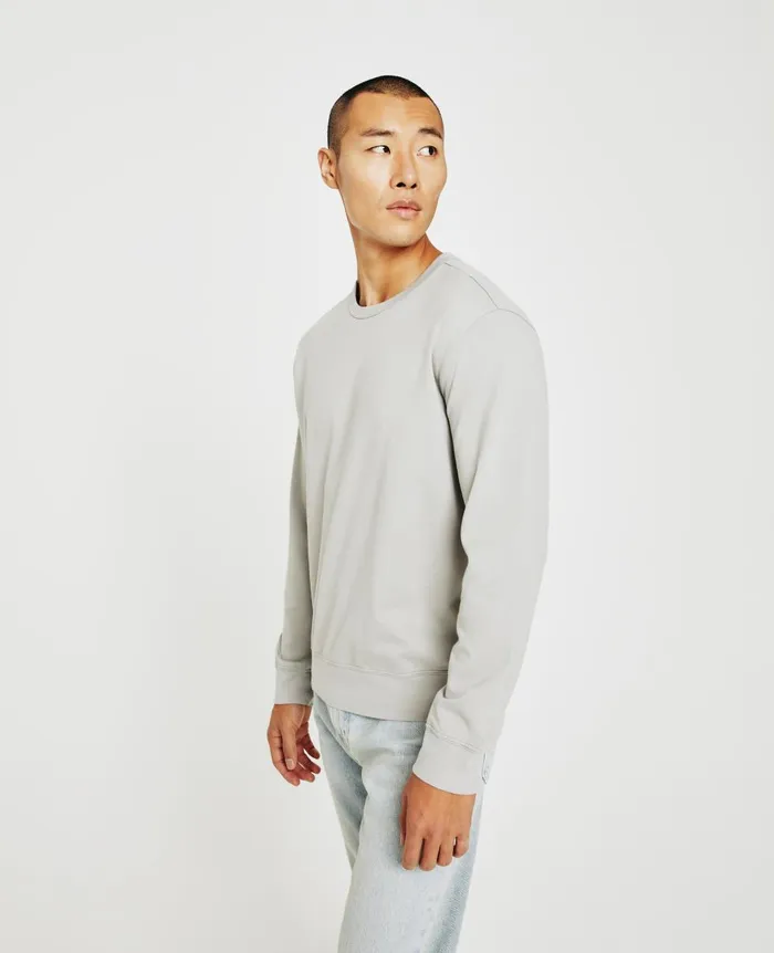 AG Jeans Wesley Pullover Silver Grey Men Tees AG Jeans Wesley Pullover Silver Grey Men Tees