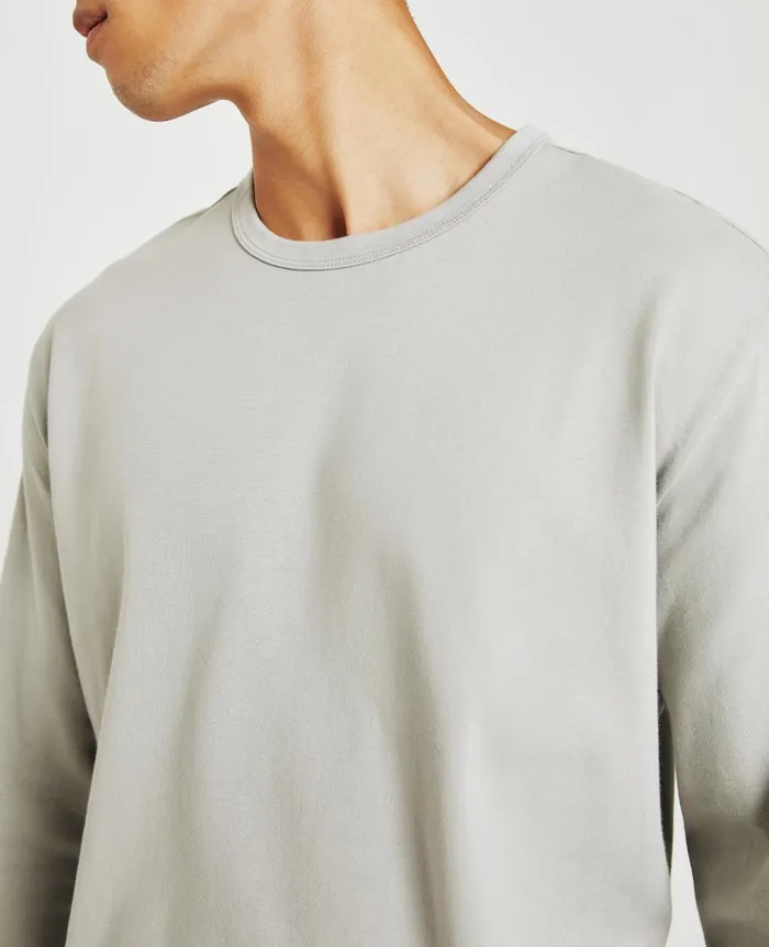 AG Jeans Wesley Pullover Silver Grey Men Tees AG Jeans Wesley Pullover Silver Grey Men Tees