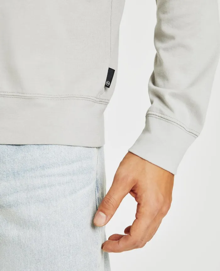 AG Jeans Wesley Pullover Silver Grey Men Tees AG Jeans Wesley Pullover Silver Grey Men Tees