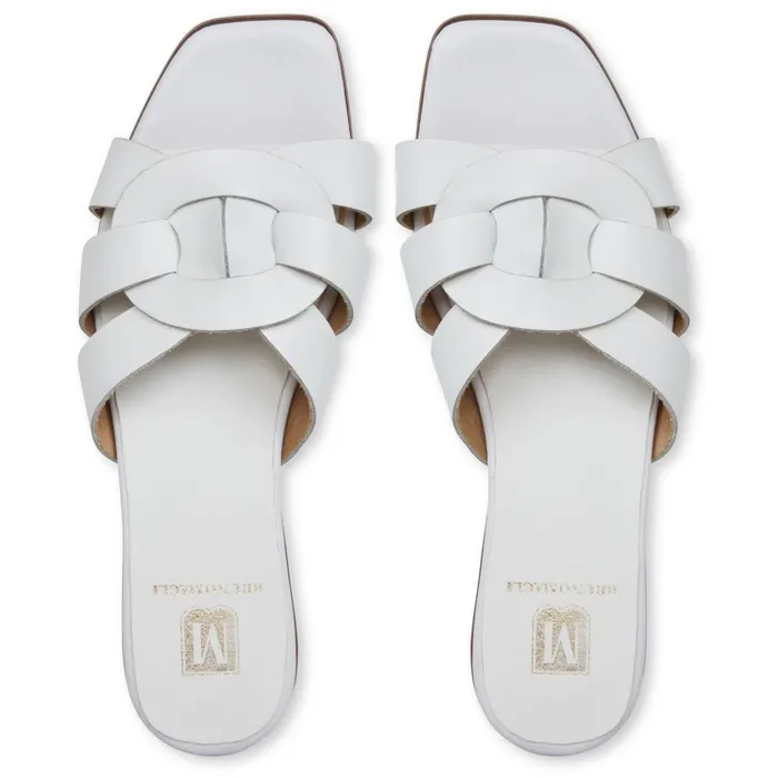 ALESSIA WHITE Sandal Women Bruno Magli M BY BRUNO MAGLI ALESSIA WHITE Sandal Women Bruno Magli M BY BRUNO MAGLI