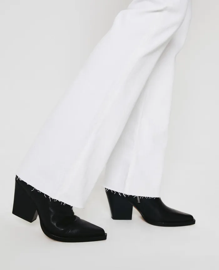 Alexxis Boot Authentic White Women AG Jeans Denim Alexxis Boot Authentic White Women AG Jeans Denim