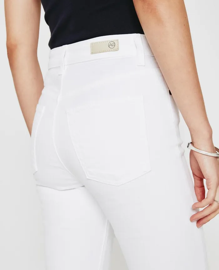 Alexxis Boot Authentic White Women AG Jeans Denim Alexxis Boot Authentic White Women AG Jeans Denim