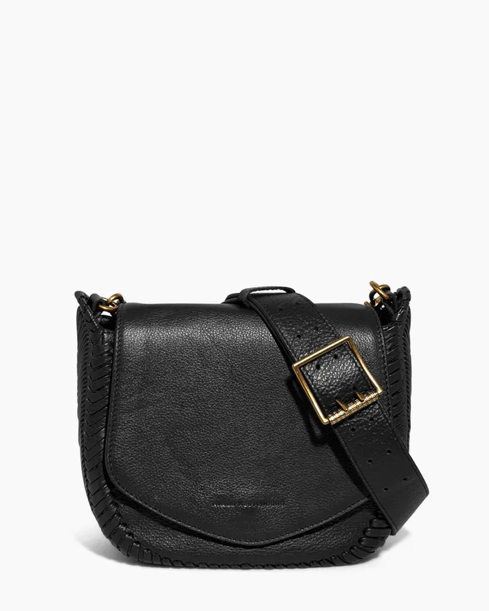 All For Love Saddle Crossbody Black With 14k Yellow Gold Women Aimee Kestenberg Crossbody Bags All For Love Saddle Crossbody Black With 14k Yellow Gold Women Aimee Kestenberg Crossbody Bags