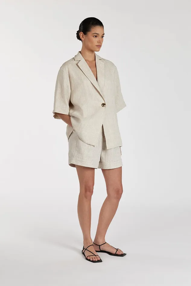ALONDRA NATURAL LINEN SHORT Women DISSH Shorts