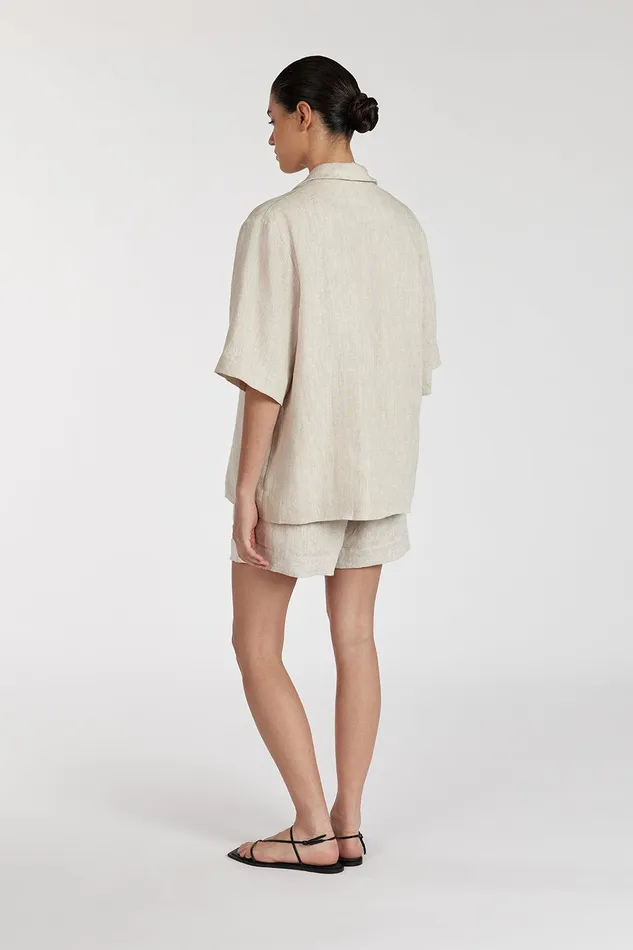 ALONDRA NATURAL LINEN SHORT Women DISSH Shorts