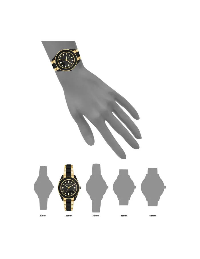 Anne Klein Consider It Recycled Ocean Plastic Bracelet Watch Black Women Watches 038 Jewelry