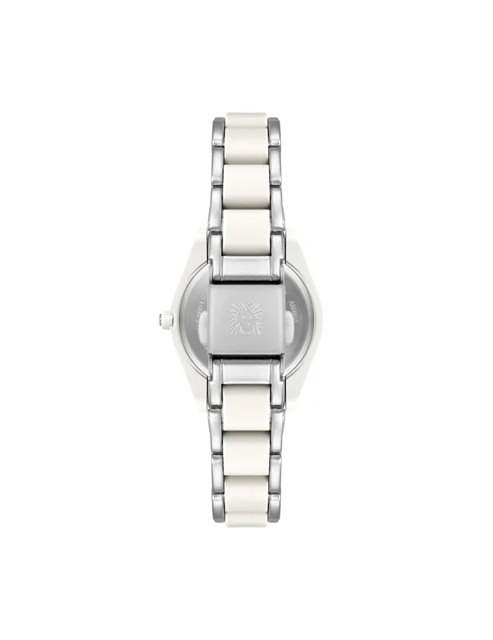 Anne Klein Consider It Recycled Ocean Plastic Bracelet Watch White Women Watches 038 Jewelry